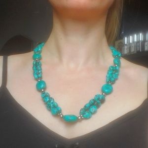 Turquoise necklace,  teal.